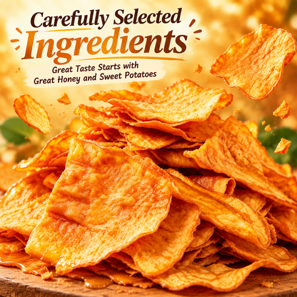 🍠Naturally Sweet, Wonderfully Crispy! Enjoy the Delicious Taste of Honey Sweet Potato Chips Anytime-ZP2