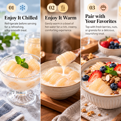 🥛 Icelandic Cod Fish Maw Creamy Milk Dessert 🐟- June