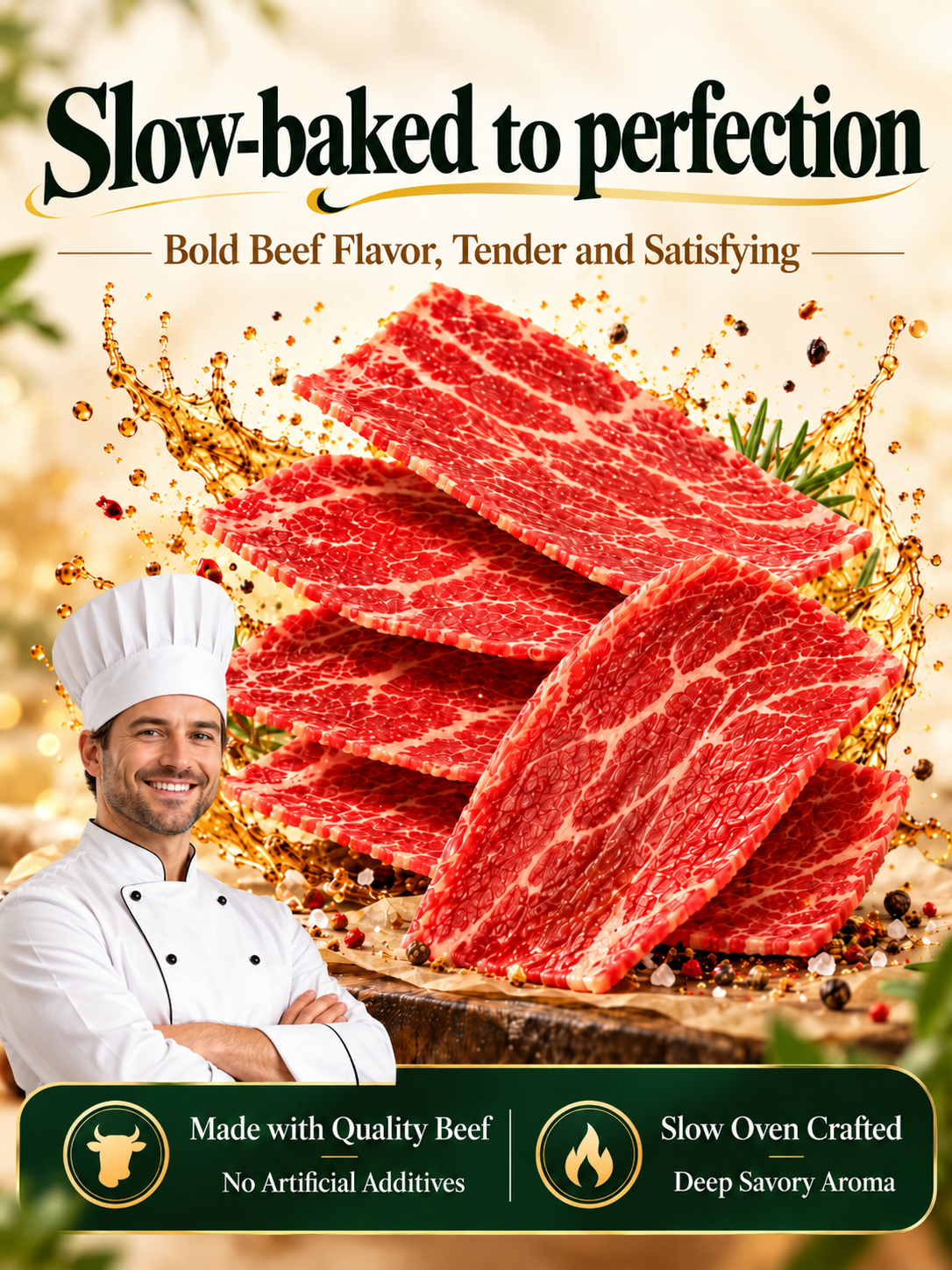 Big Beef Flavor. A Seriously Satisfying Bite.
