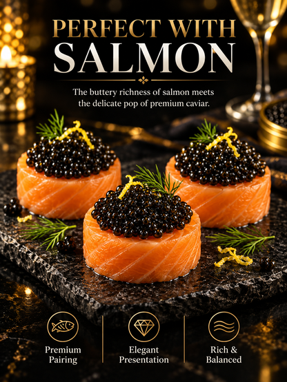 ✨ Black Gold Premium Sturgeon Caviar — Plump Pearls, Pure Ocean Luxury- June