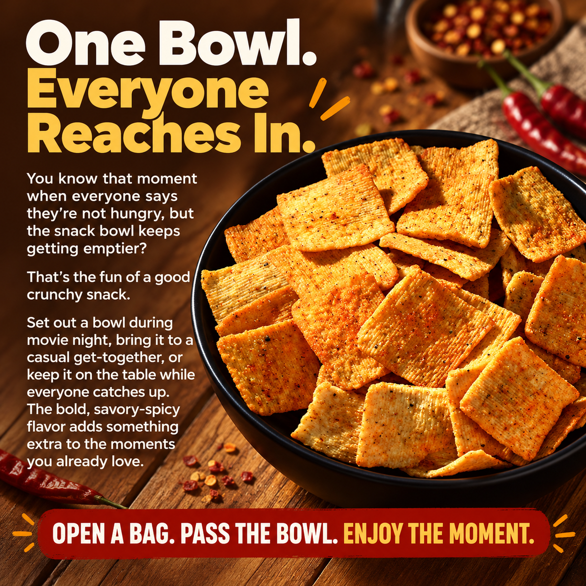 Spicy Crispy Rice Crackers – Thin, Crunchy & Full of Bold Spicy Flavor-ZP1