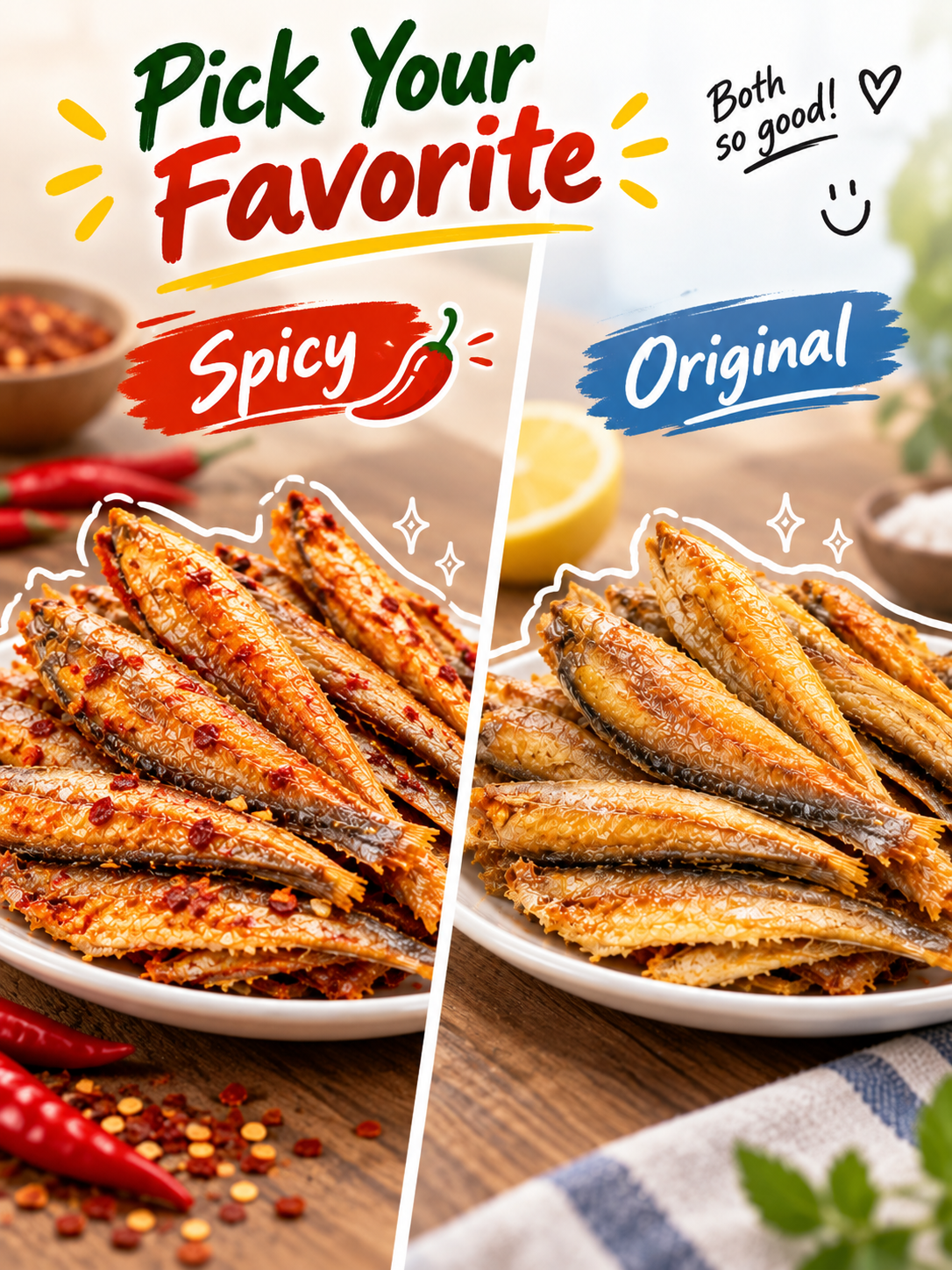 🐟 Happy Partner: Premium Deep-Sea Yellow Croaker Fillets | High-Quality Protein Snack 🌊✨-June