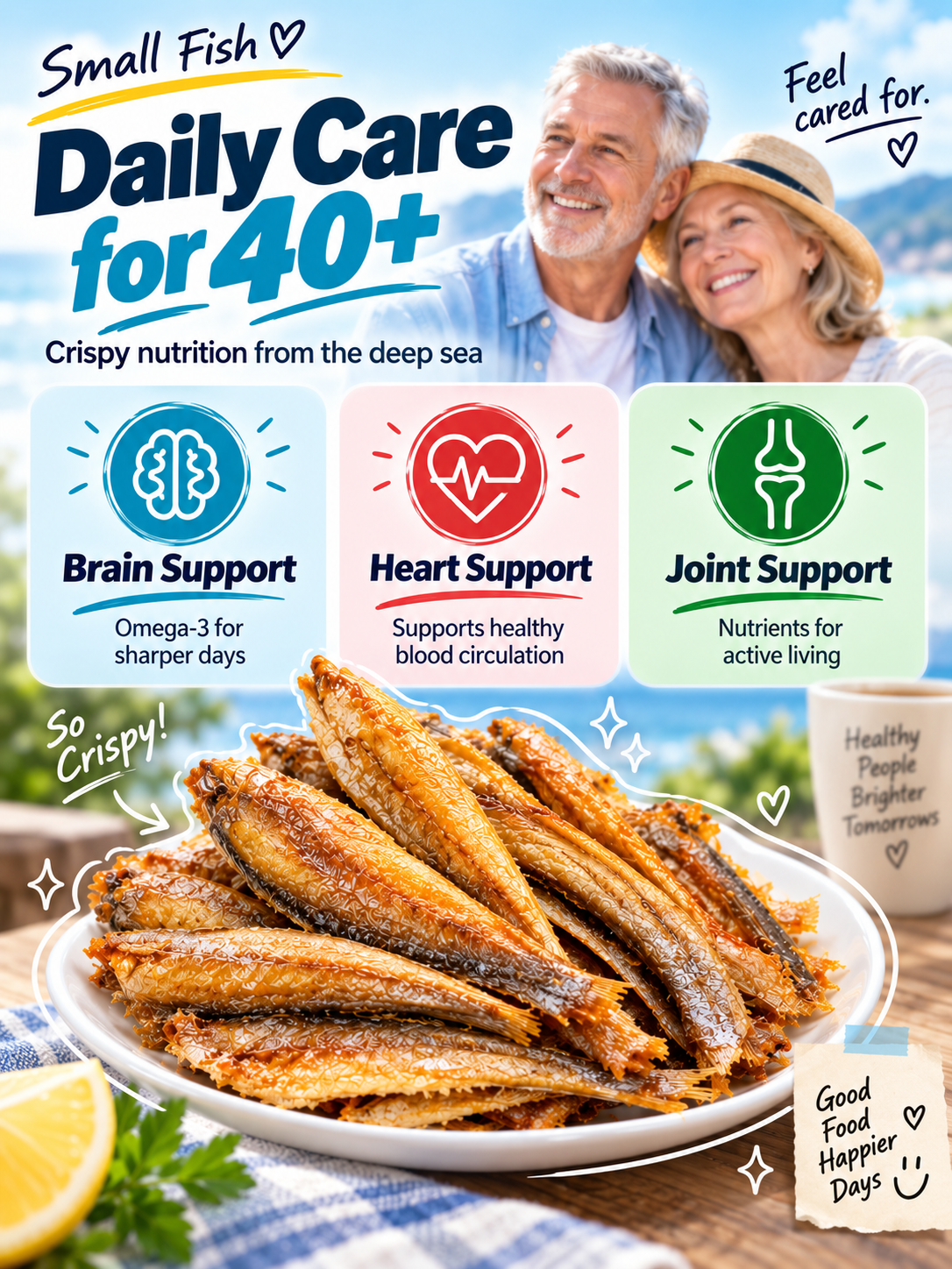 🐟 Happy Partner: Premium Deep-Sea Yellow Croaker Fillets | High-Quality Protein Snack 🌊✨-June