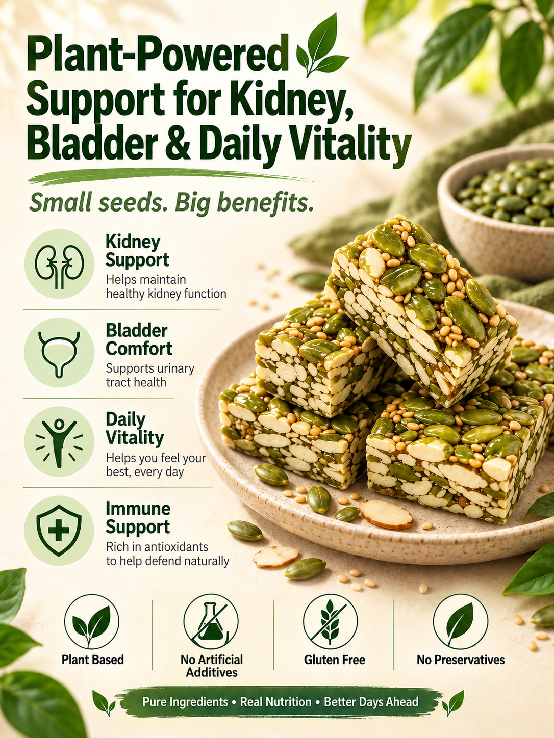 😋 Pumpkin Seed Brittle | Natural Goodness 🌿 Simple Ingredients, Amazing Taste ✨-June