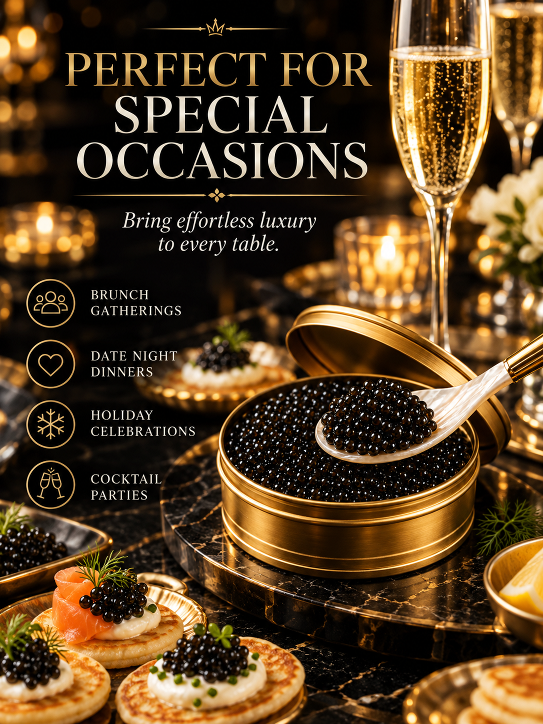 ✨ Black Gold Premium Sturgeon Caviar — Plump Pearls, Pure Ocean Luxury- June