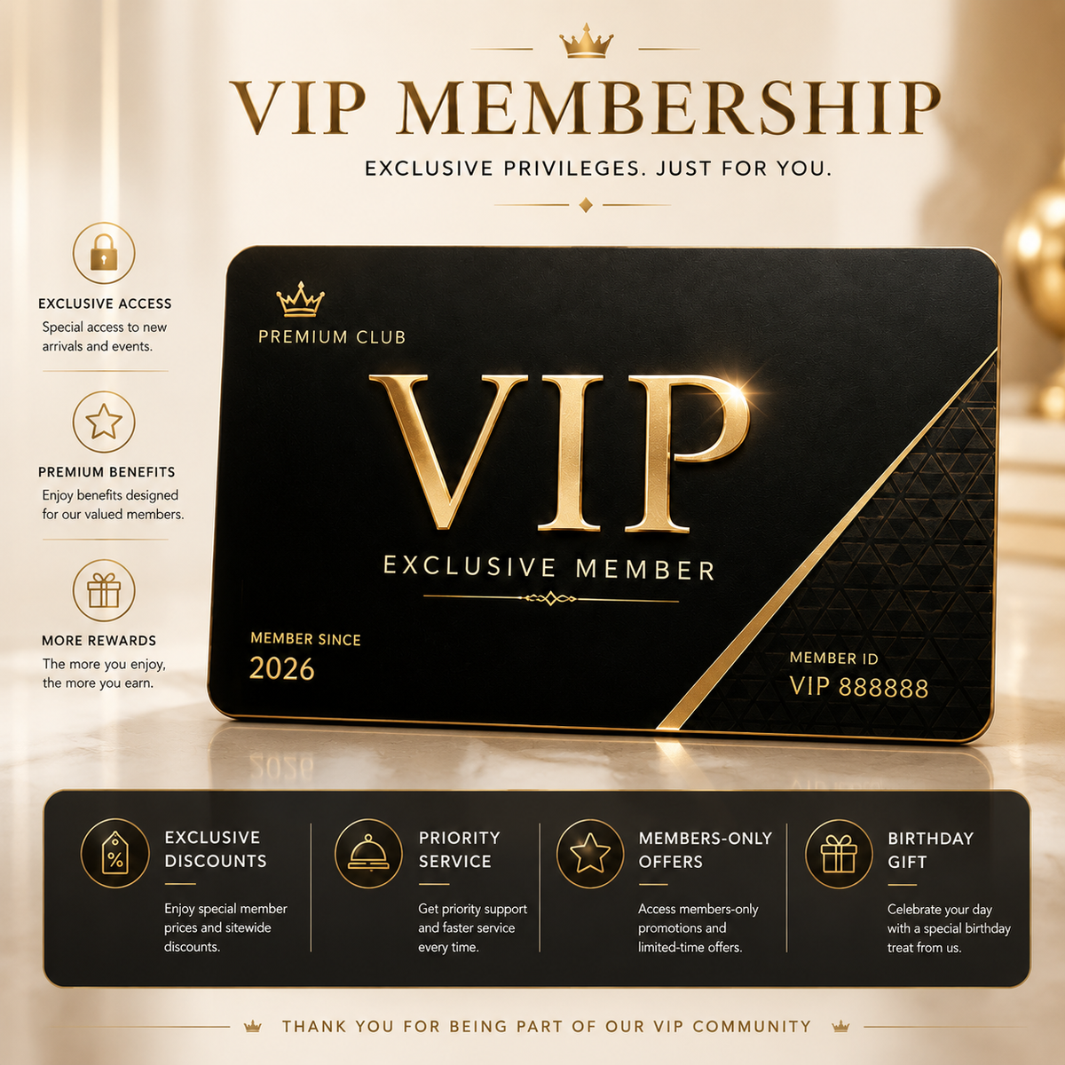 VIP MEMBERSHIP Priority Shipping ⚡