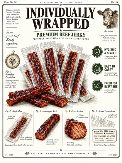 🥩 Premium Tender Beef Jerky | High Protein, Slow-Crafted Meat Snack-June