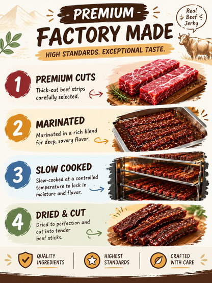 🥩 Premium Tender Beef Jerky | High Protein, Slow-Crafted Meat Snack-June