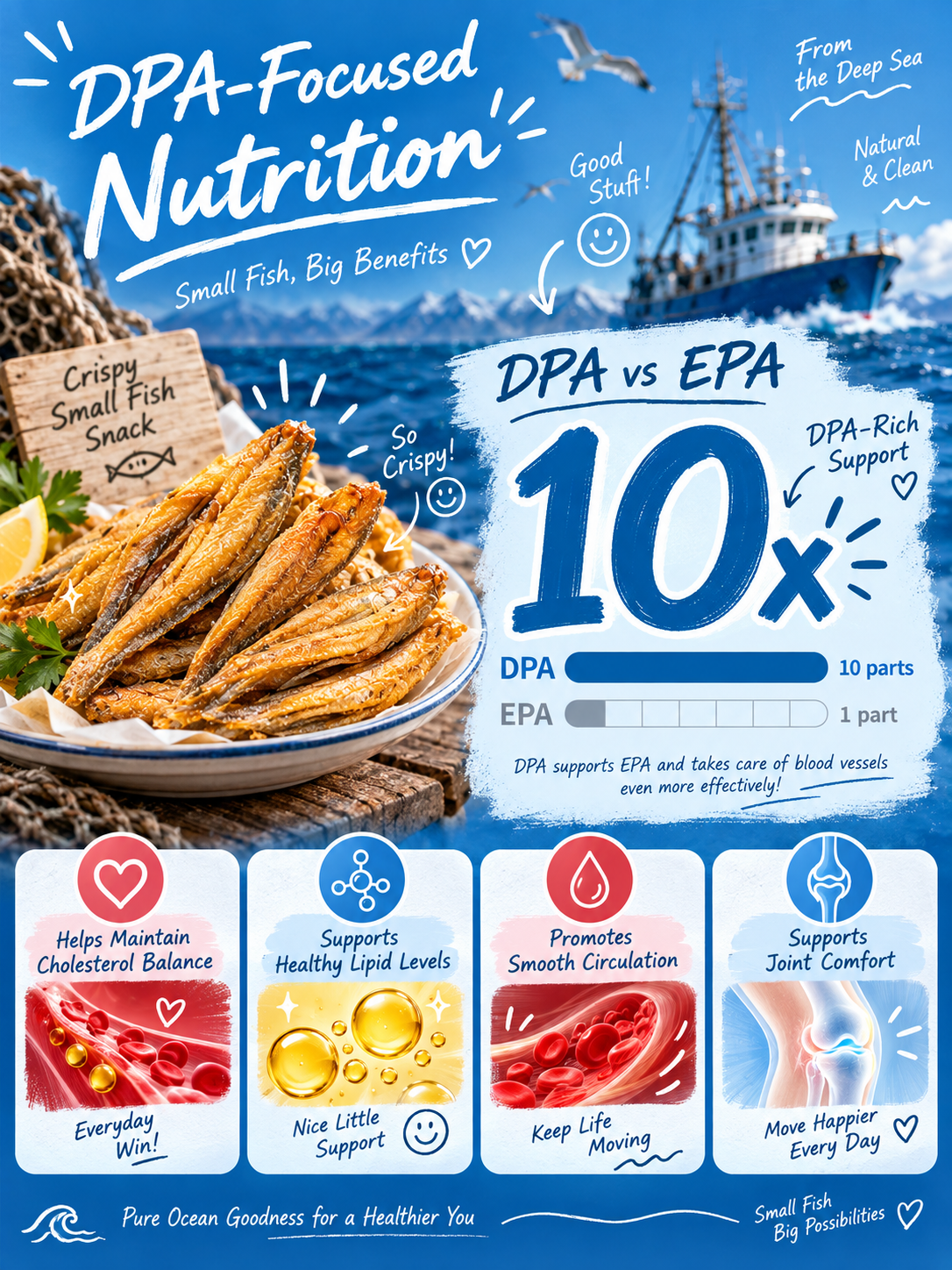 🐟 Happy Partner: Premium Deep-Sea Yellow Croaker Fillets | High-Quality Protein Snack 🌊✨-June