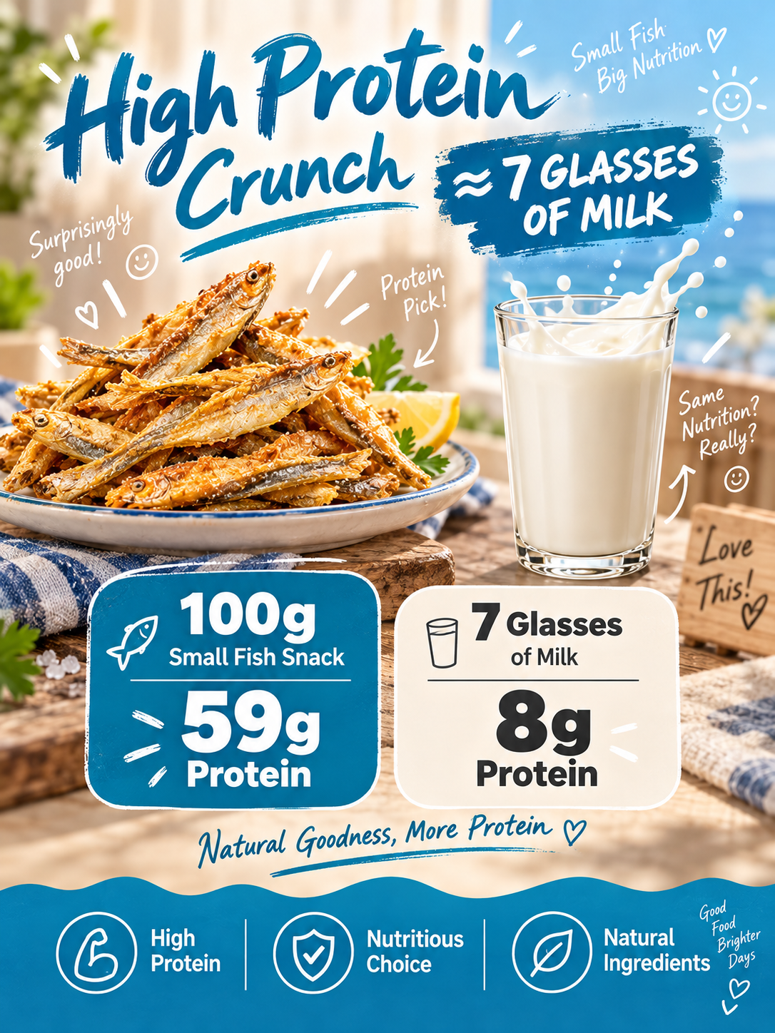 🐟 Happy Partner: Premium Deep-Sea Yellow Croaker Fillets | High-Quality Protein Snack 🌊✨-June