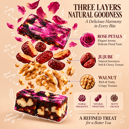 🌹 Rose Walnut Fruit Bites™ — A Delicious Everyday Snack 🌰✨-June