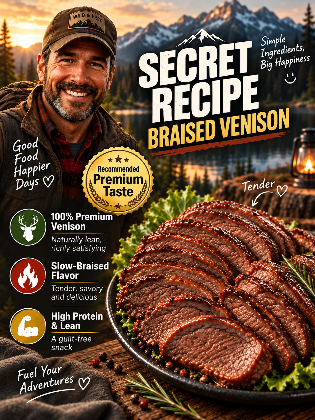 🦌 You’ve Never Tasted Venison Like This! 🔥Premium Slow-Braised Venison-June