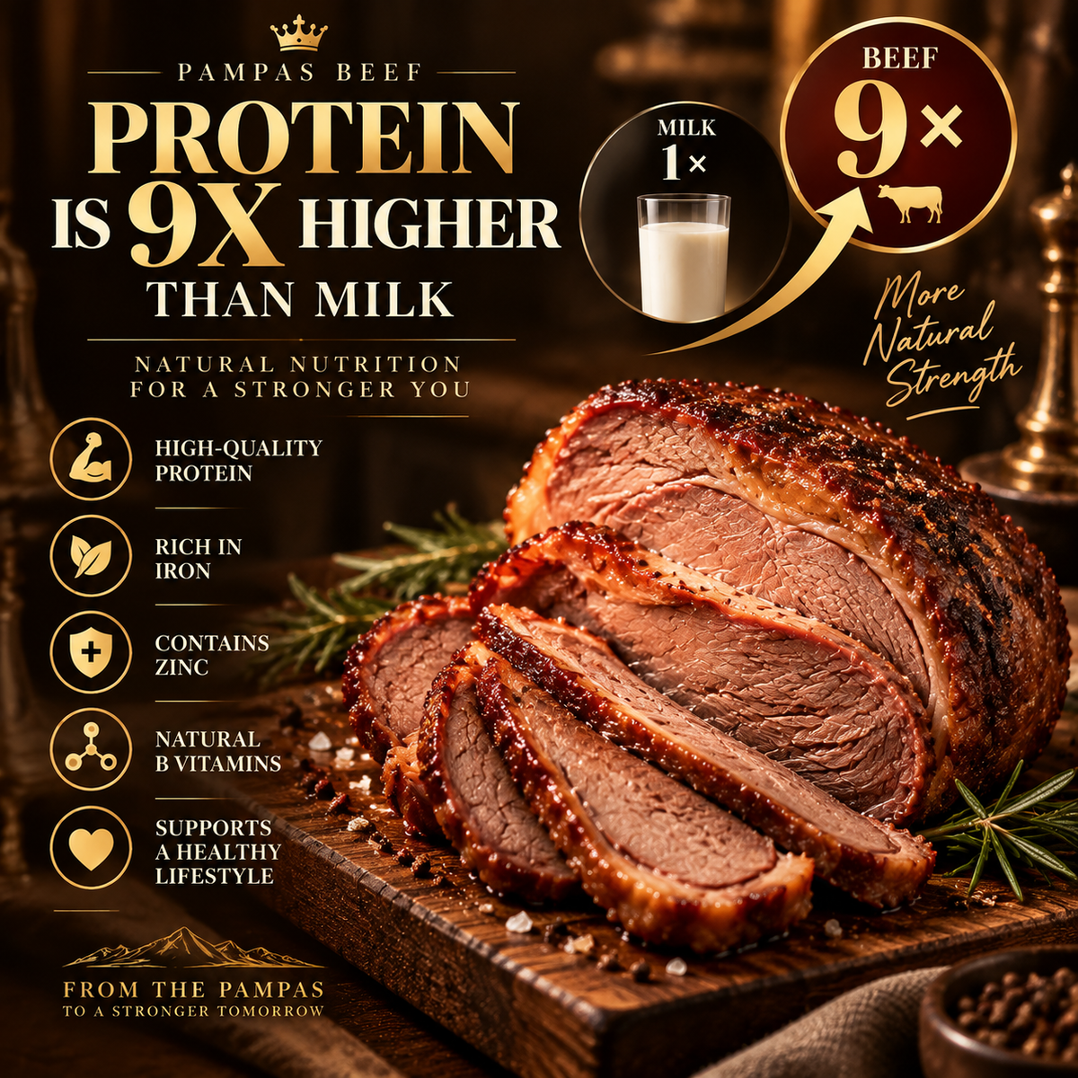 🥩 PAMPAS ROYAL BEEF ✨ All‑Natural Ready‑to‑Eat Beef Jerky-June