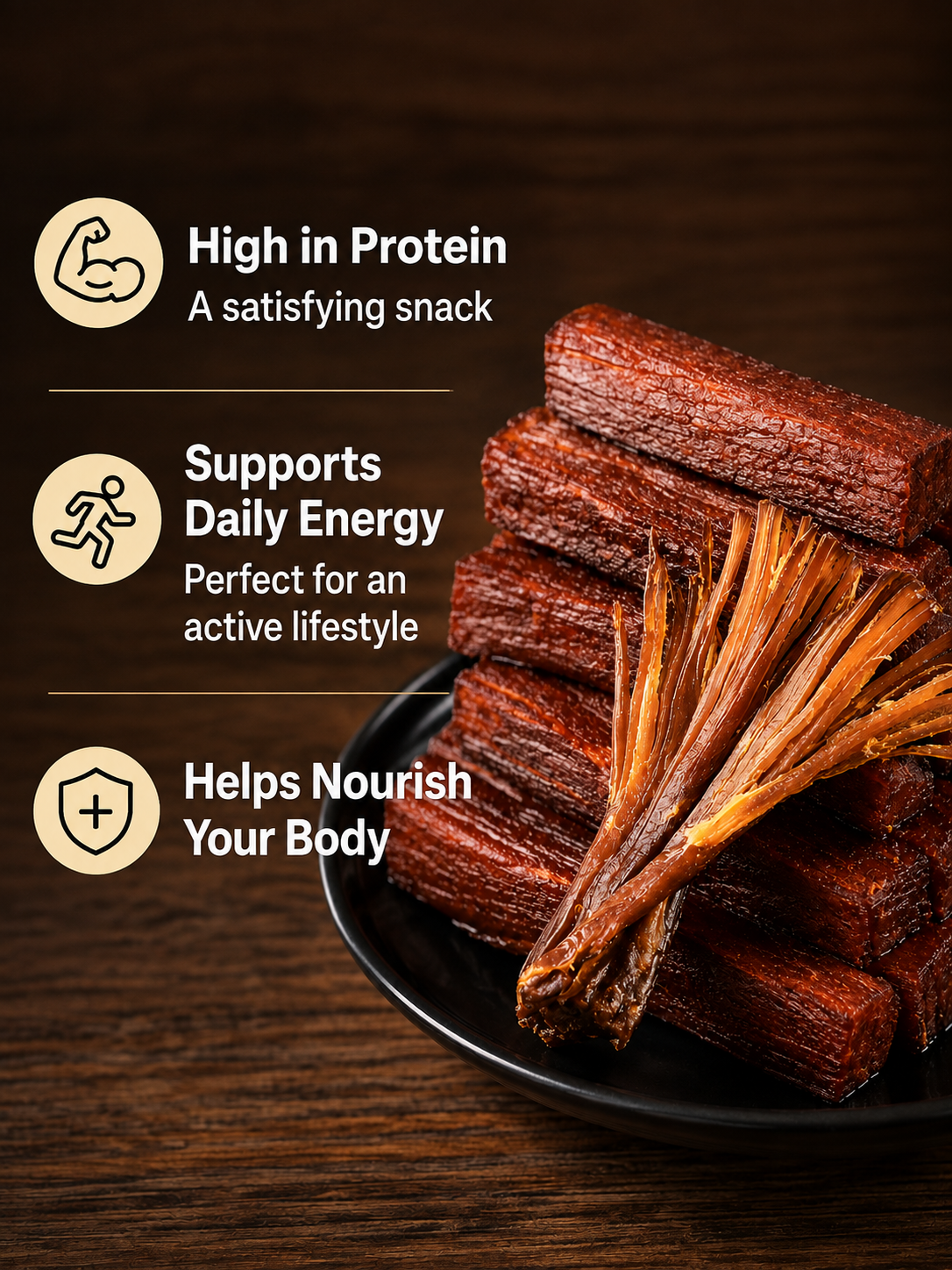 🥩 Premium Tender Beef Jerky | High Protein, Slow-Crafted Meat Snack-June