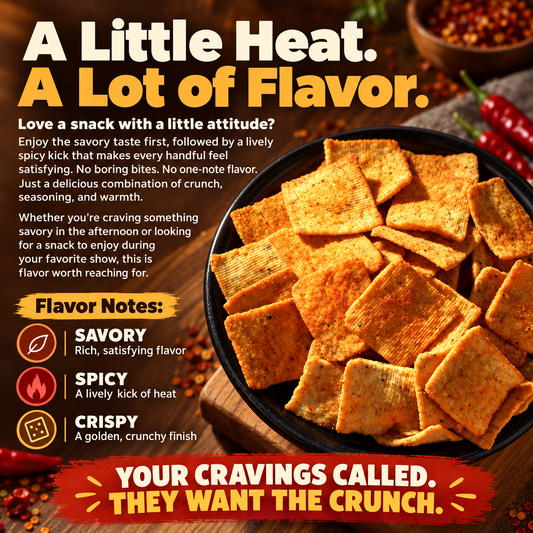 Spicy Crispy Rice Crackers – Thin, Crunchy & Full of Bold Spicy Flavor-ZP1