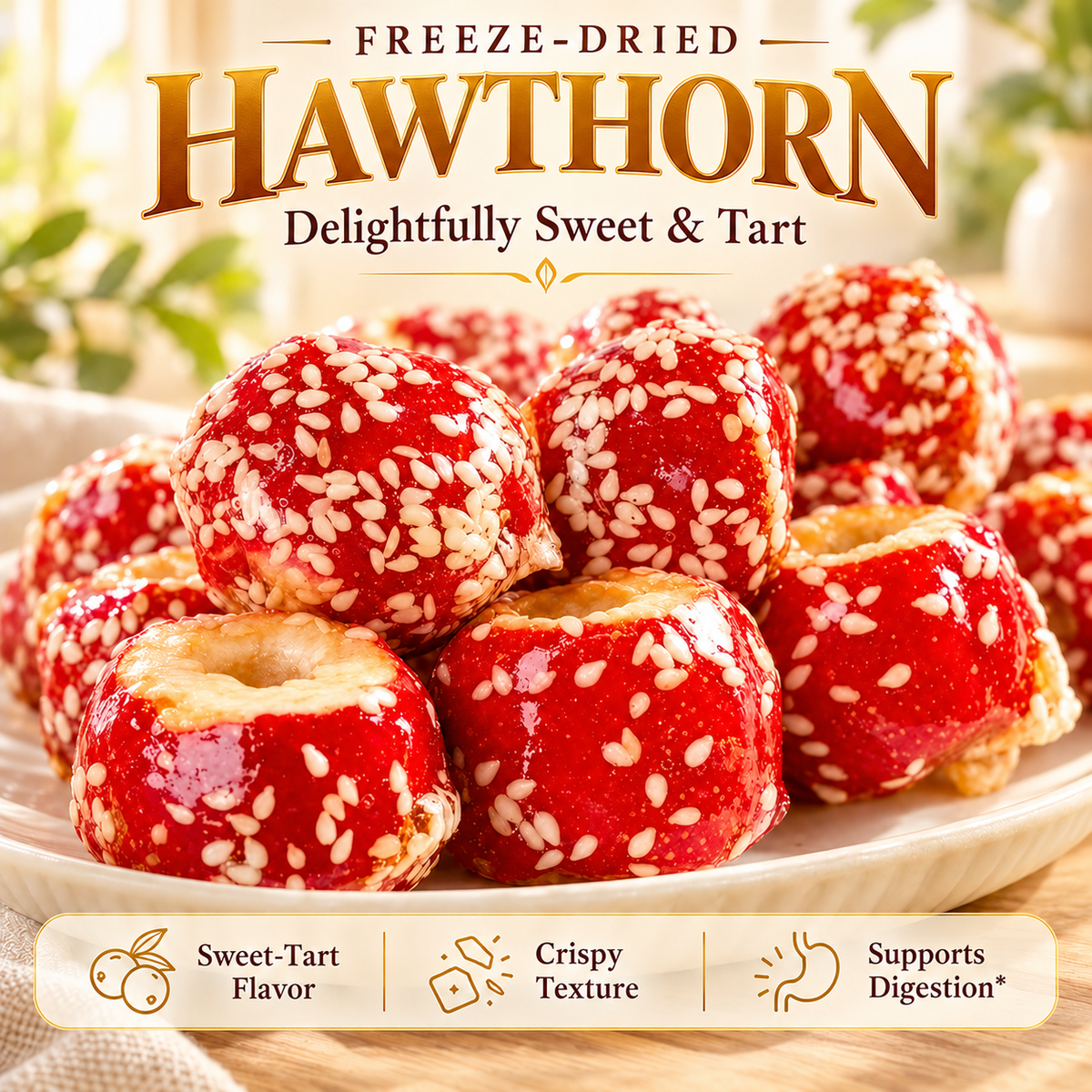 ✨Freeze-Dried Hawthorn – Supports Nutrient Absorption & Gut Health-ZP2